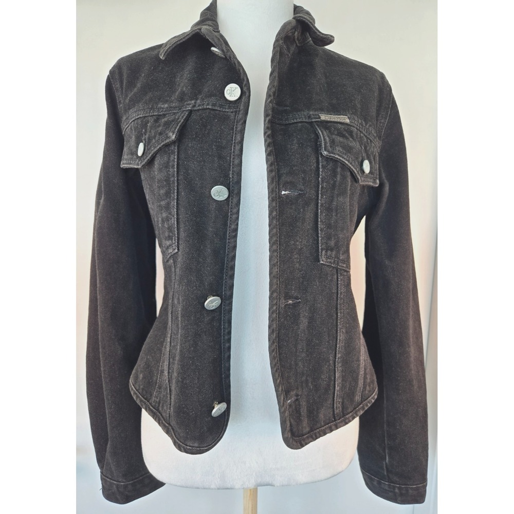 Vintage Calvin Klein Jeans Long Sleeve Denim Jacket Women's Size Small 34" Chest